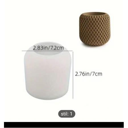 Desenli Mumluk ve Sukülent Silikon Kalıp